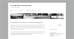 Desktop Screenshot of ecfotografiacontemporanea.com